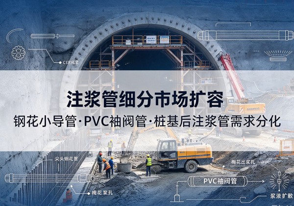 龙泉驿注浆管细分市场扩容，隧道钢花小导管、PVC 袖阀管、桩基后注浆管需求分化